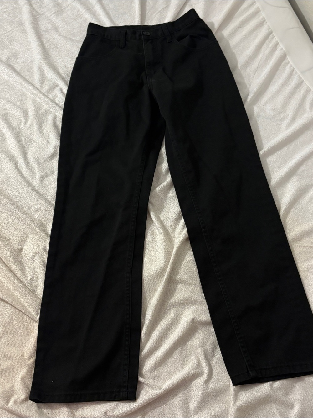 Brandy Melville John Galt Black Wide-Leg Denim Jeans Size Small